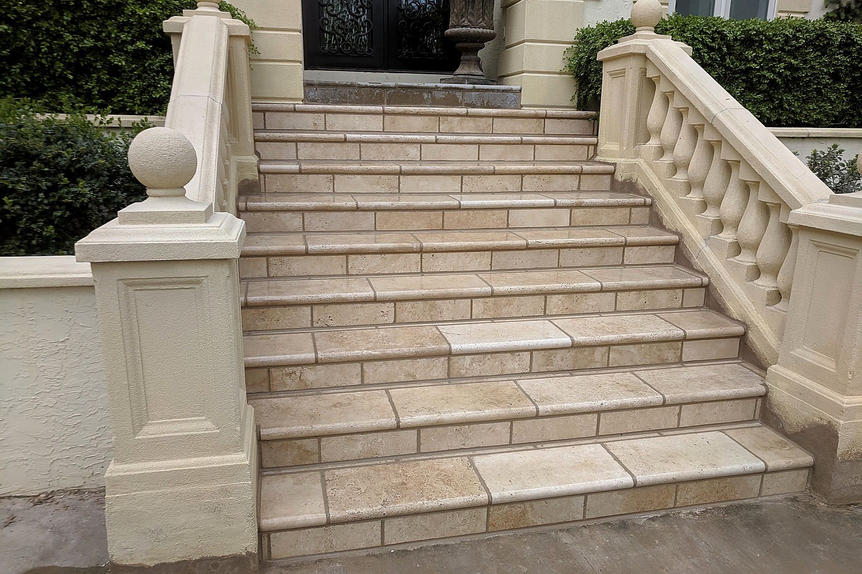 Travertine steps